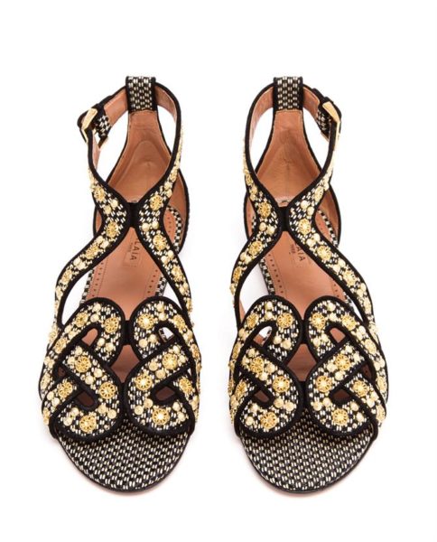 Most Wanted: Azzedine AlaÃ¯a Woven Embellished Sandals - Interview Magazine
