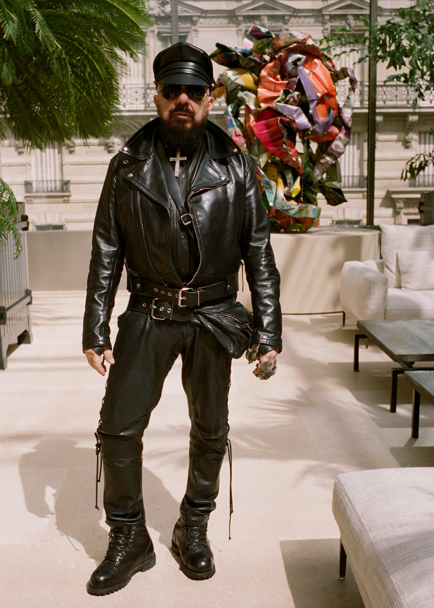 Did Warhol inspire Peter Marino's biker look?