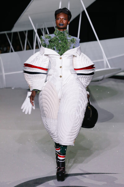 Zazie Beetz Makes Contact With Aliens at Thom Browne FW23